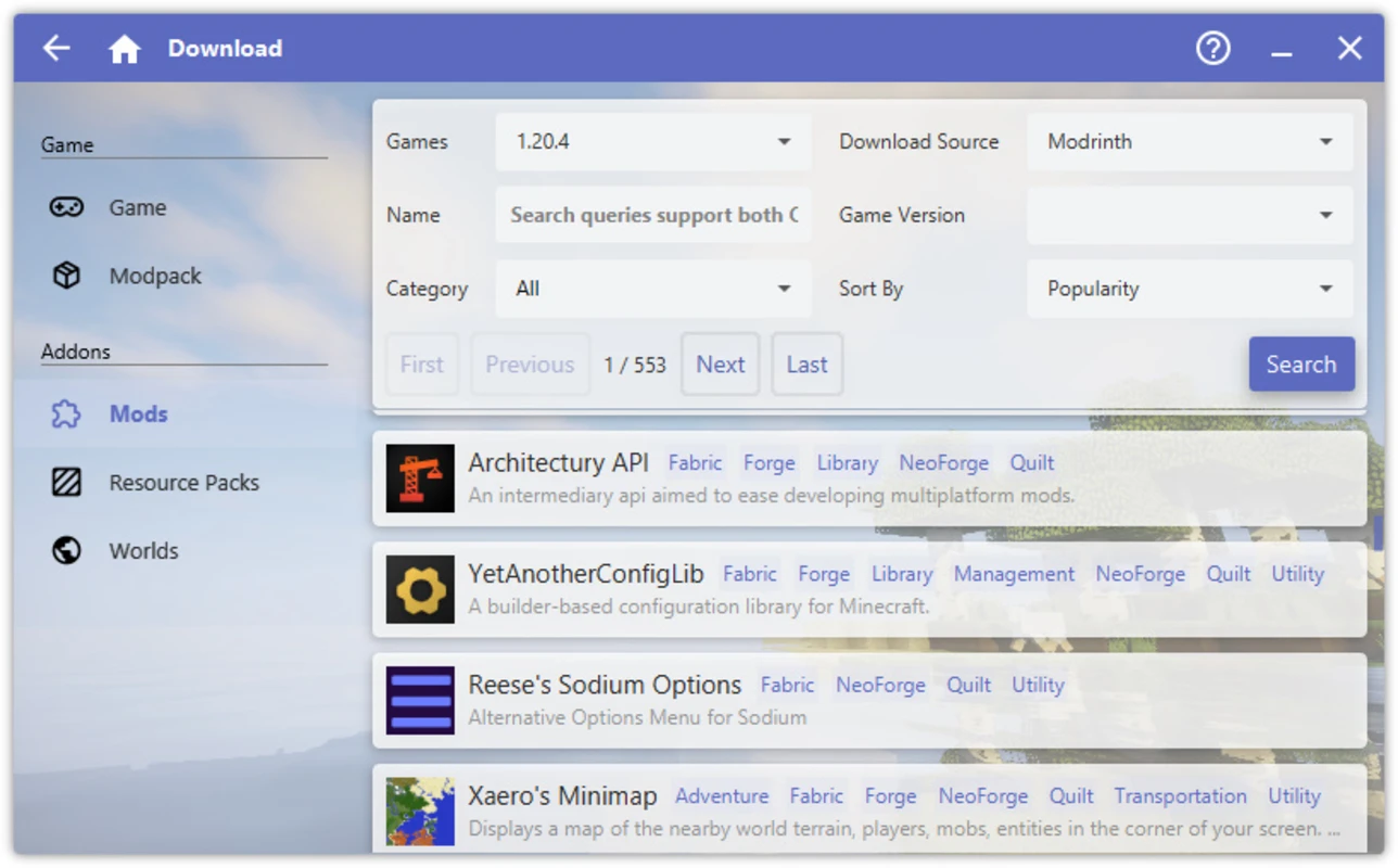 HMCL — Hello Minecraft! Launcher for Java Edition